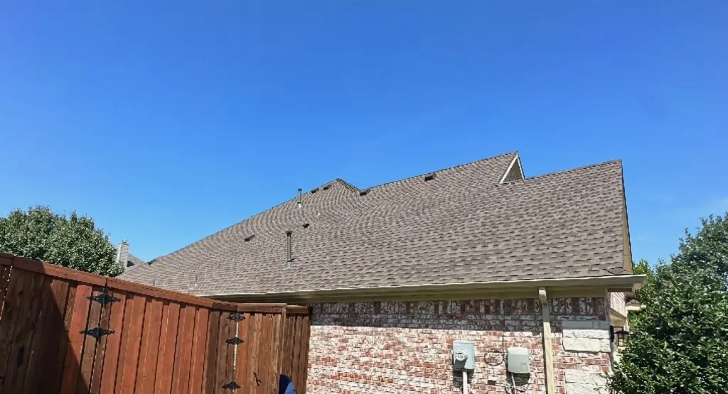 Completed roof replacement project in Pine Ridge